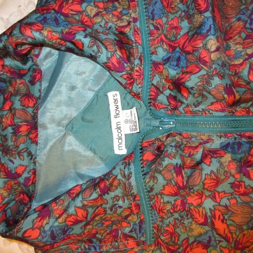 Malcolm Flowers Floral Zip-Up Top